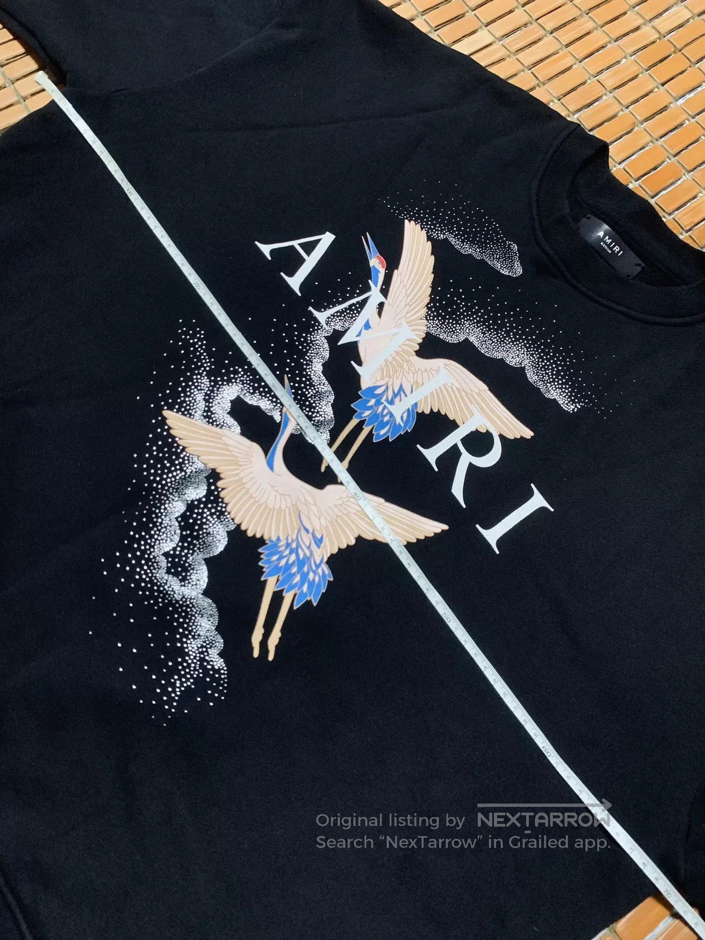 Amiri AMIRI Sequined Crane Sweatshirt. Size US M / EU 48-50 / 2 - 6 Thumbnail