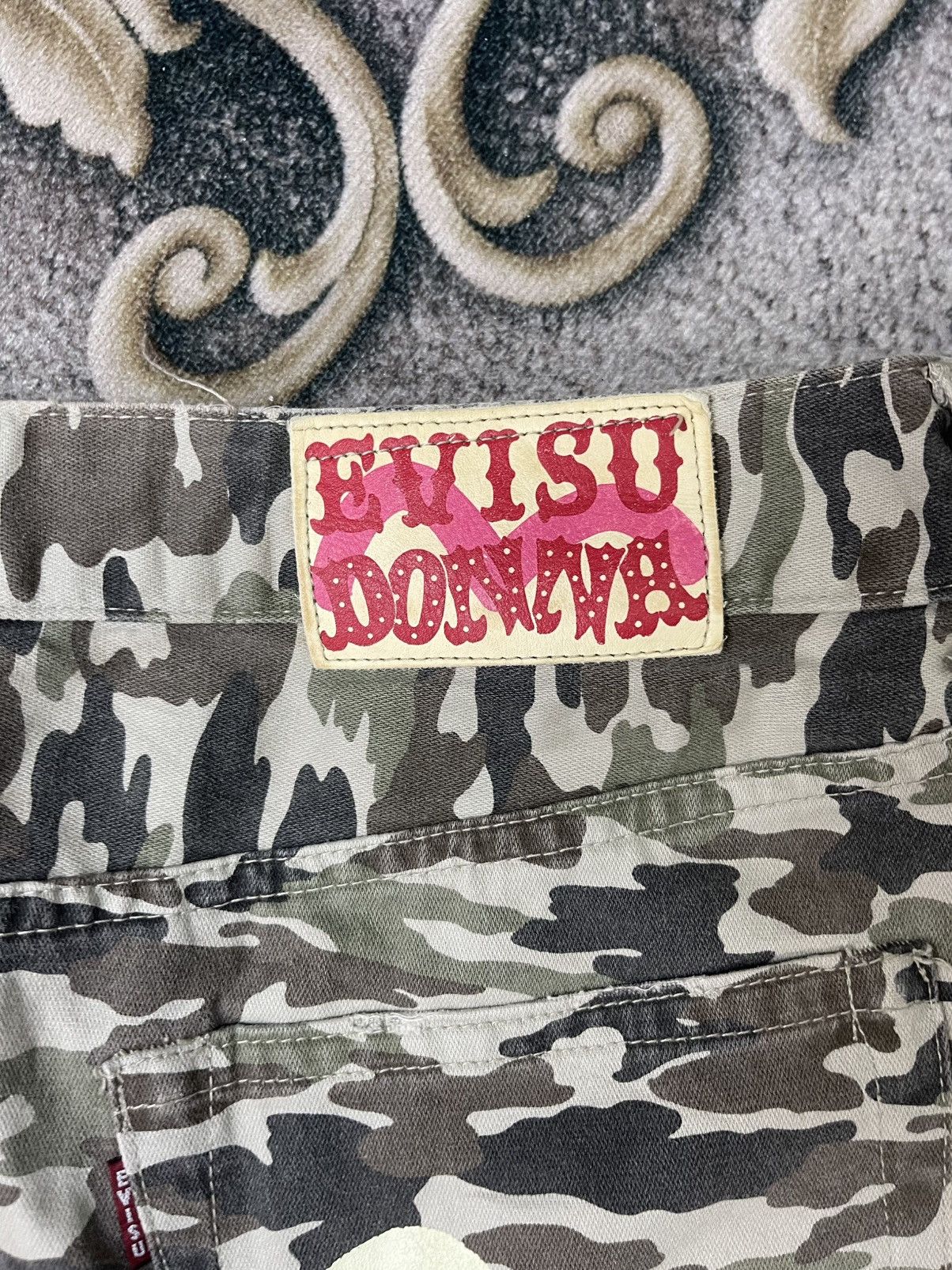 Evisu Vintage Evisu Donna Yamane Camouflage Mini Skirt Size 31" - 9 Thumbnail