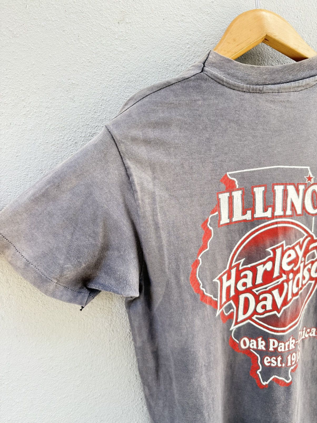 Harley Davidson Thrashed 80s Harley Davidson Most Wanted Sun Faded Grunge T Size US M / EU 48-50 / 2 - 12 Thumbnail