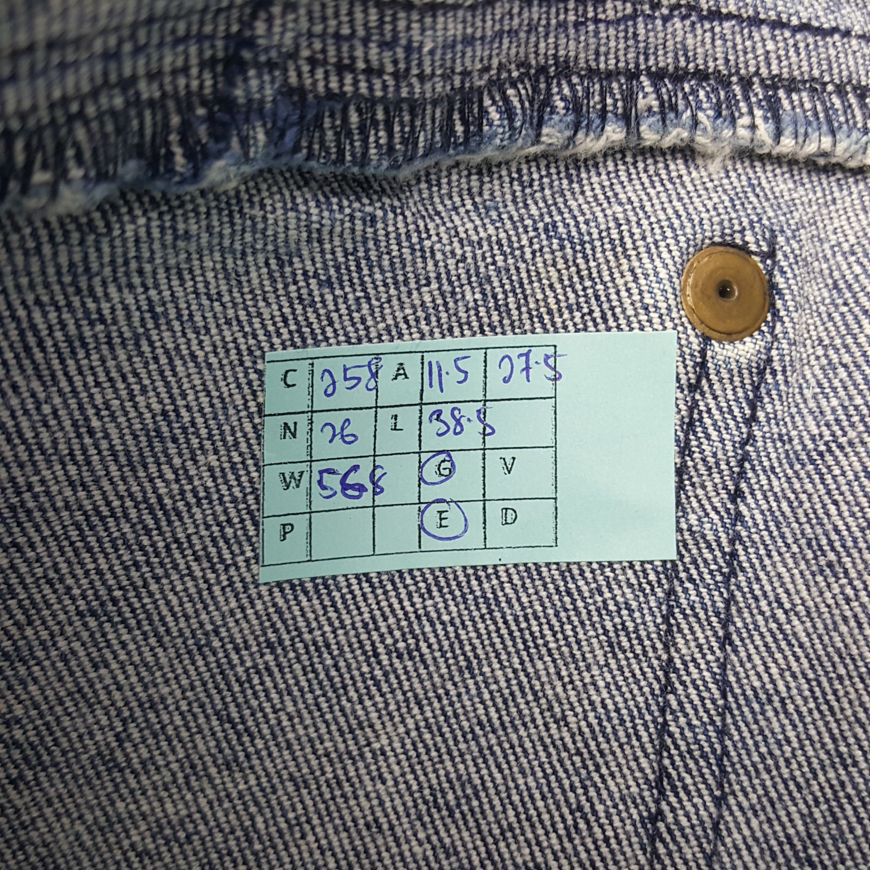 Japanese Brand × Vintage Vintage RYU Sports Fullprinted Denim Jeans Size 23" - 13 Thumbnail