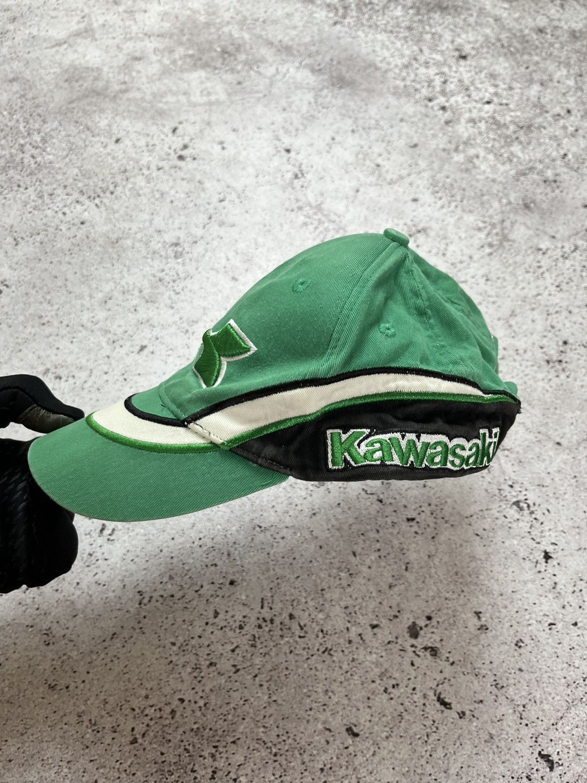 Vintage Kawasaki Racing Vintage Cap Motorcycle Racing Size ONE SIZE - 2 Thumbnail