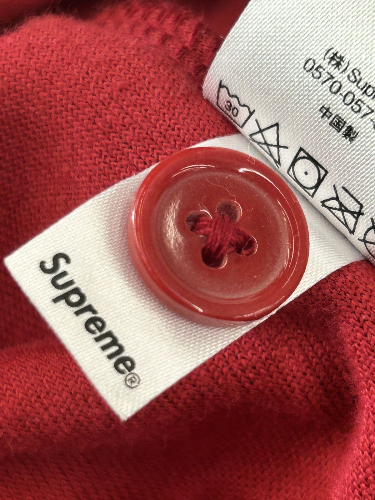 Supreme Supreme Velour Baseball Red Jersey Size Large Size US L / EU 52-54 / 3 - 10 Thumbnail