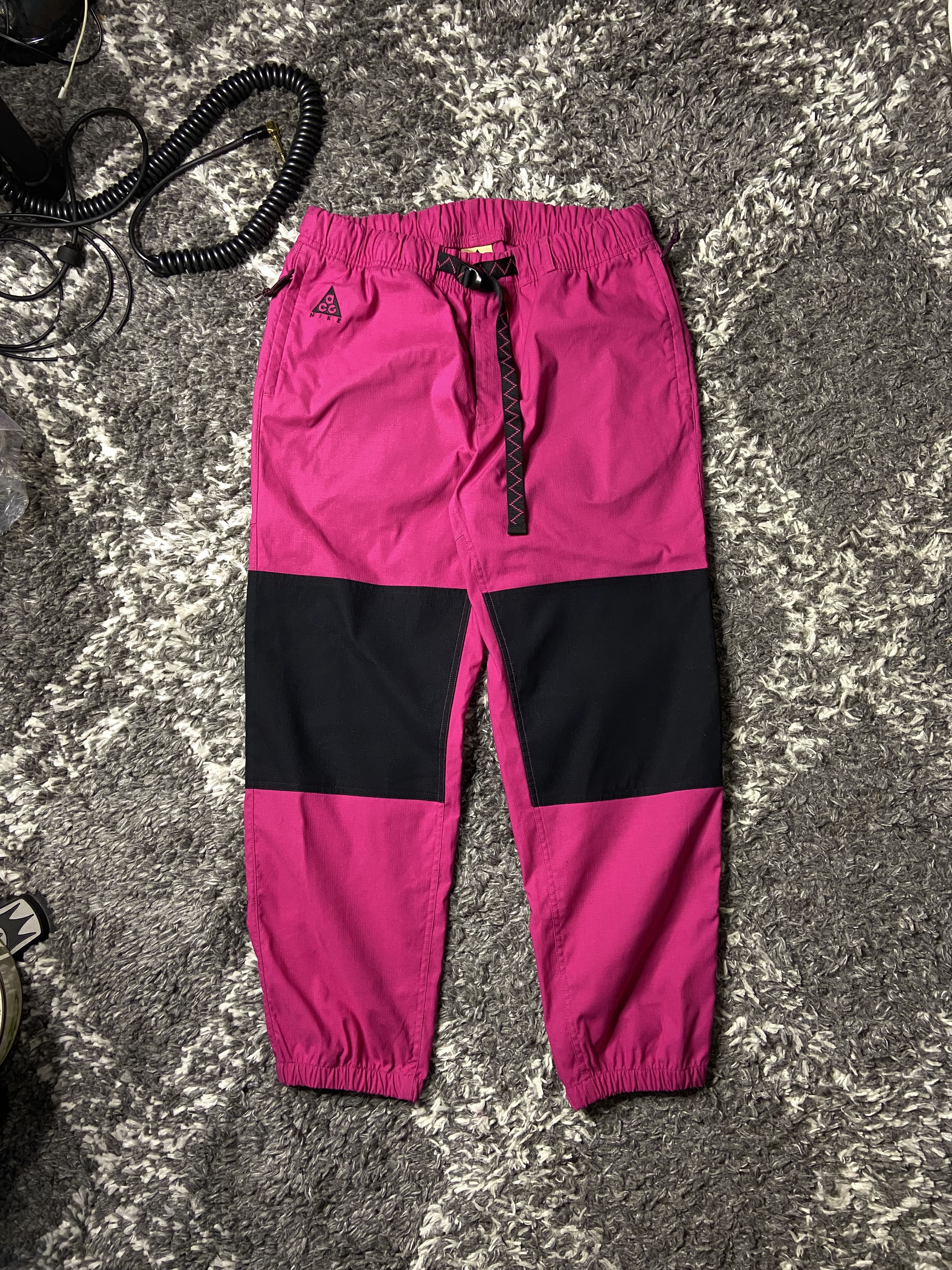 Black ACG Trail Trousers Cuffed Size: M