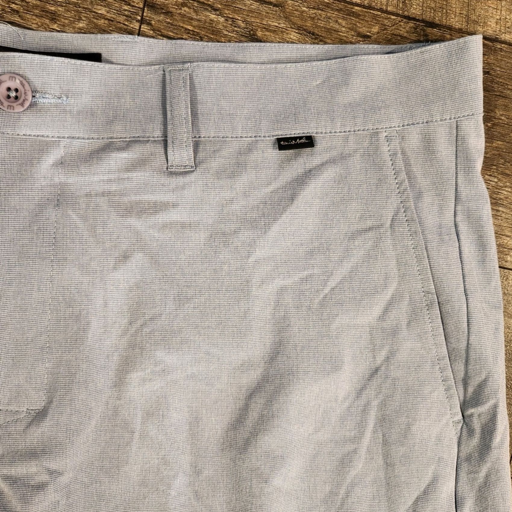 TravisMathew VINTAGE Travis Mathew Golf Shorts Mens 38 Light Blue Performance Outdoors Flat Front Size US 38 / EU 54 - 3 Thumbnail