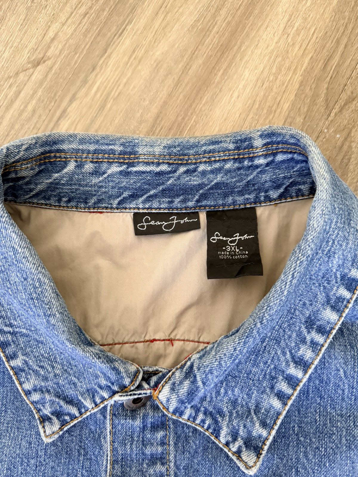 Sean John Vintage Sean John Outlaw Collection Denim Jean Jacket 3XL Size US XXL / EU 58 / 5 - 3 Thumbnail