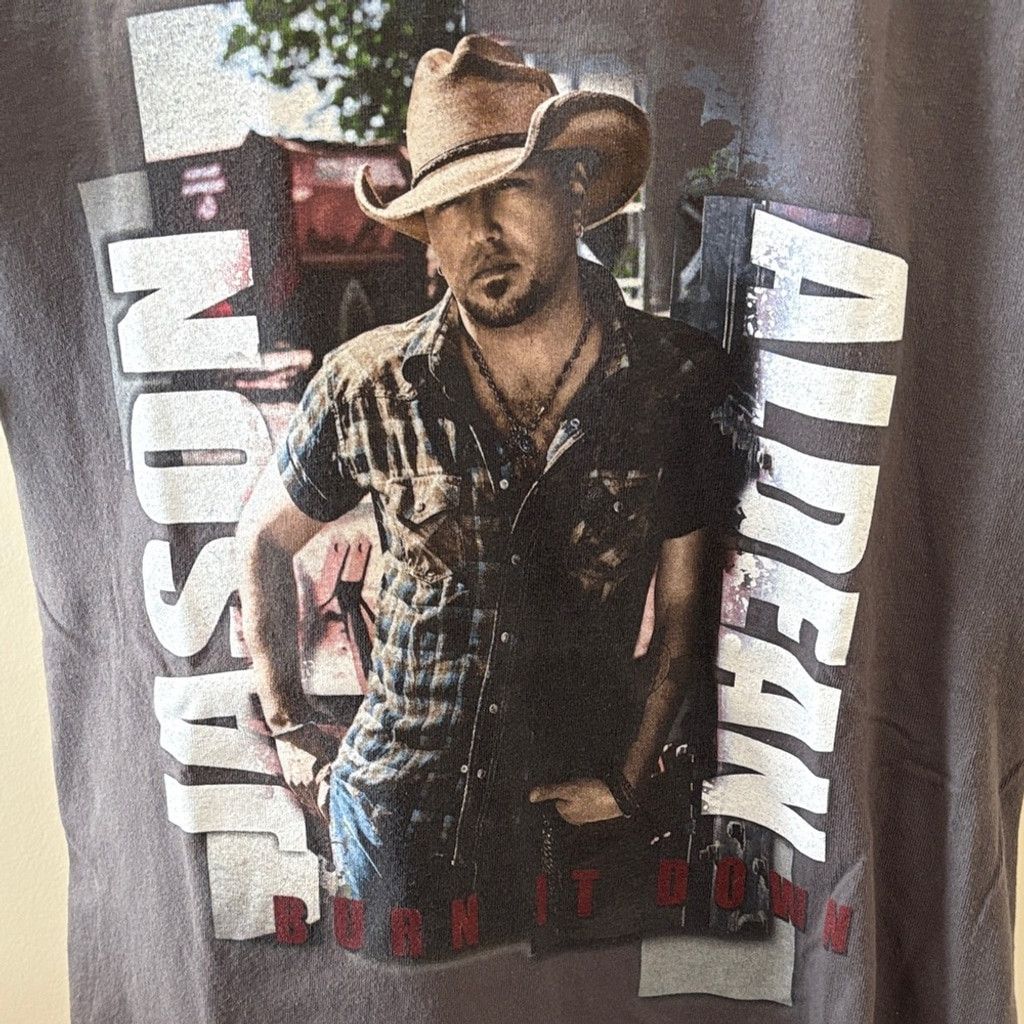 Gildan Jason Aldean Burn It Down Tour 2015 Shirt Band Tee Shirt Sm Size US S / EU 44-46 / 1 - 1 Thumbnail