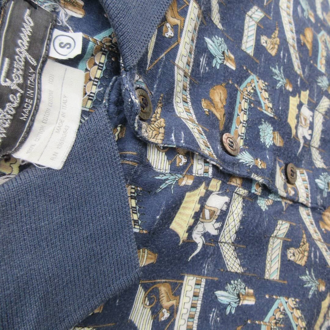 Salvatore Ferragamo Vintage Full Print Salvatore Ferragamo polo shirt Size S Size US M / EU 48-50 / 2 - 3 Thumbnail