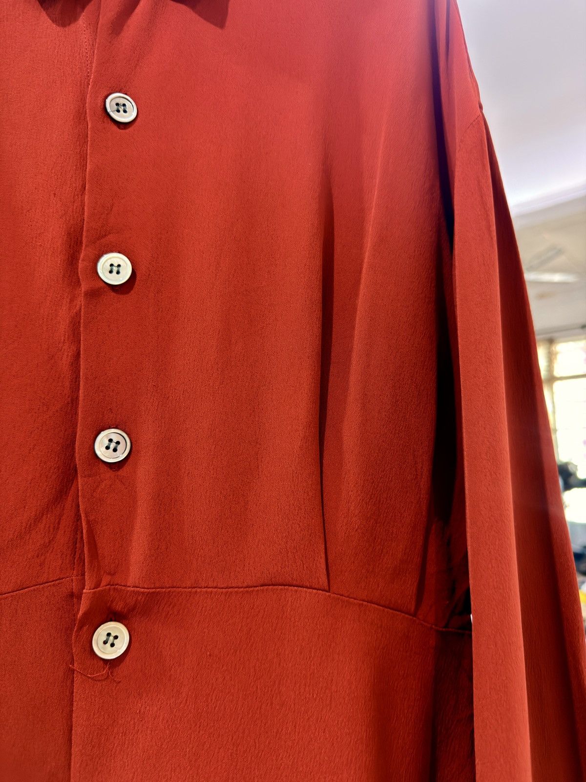 Y's Y’s Yohji Yamamoto Red Button Up Shirt Made in Japan Size S / US 4 / IT 40 - 4 Thumbnail