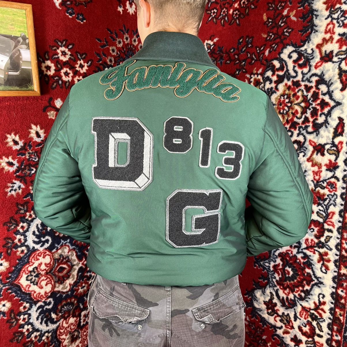 Dolce & Gabbana Warm DOLCE & GABBANA Stuffed Bomber - Puffer Green Jacket Size US L / EU 52-54 / 3 - 8 Thumbnail