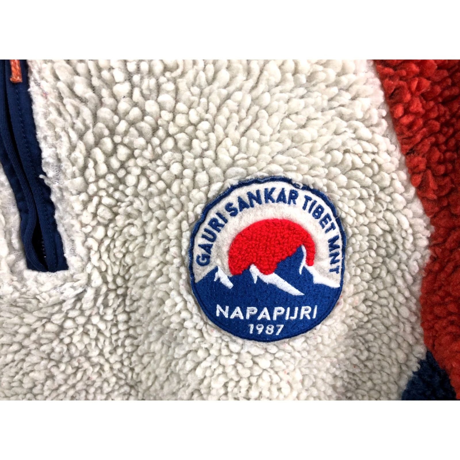 Napapijri Napapijri Geographic Women's 1/4 Zip Fleece Top L Multicolor Polyester Shirt Casual Sportswear Size L / US 10 / IT 46 - 6 Thumbnail