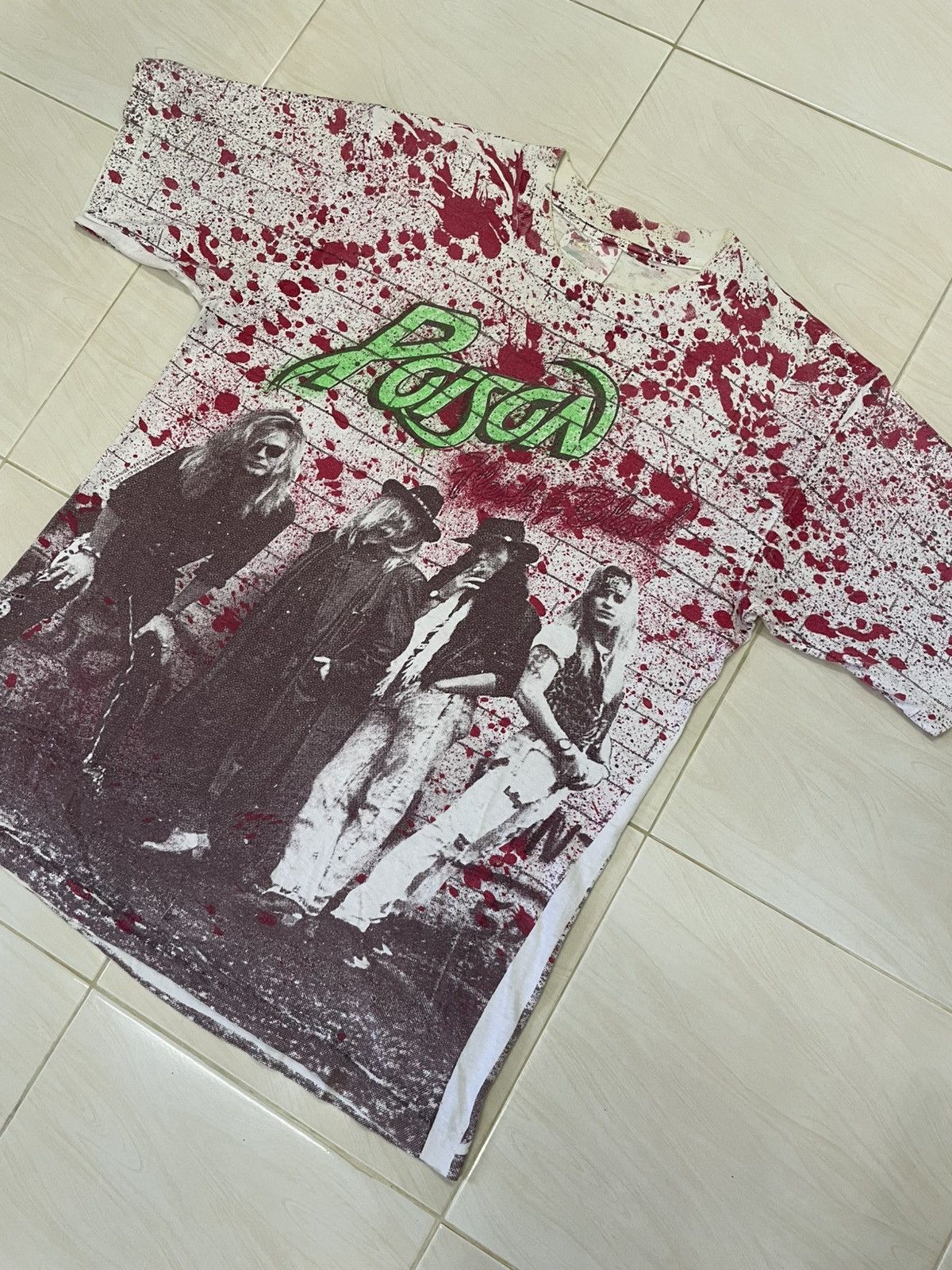 Band Tees VINTAGE 1990 POISON BAND FULL PRINT T-SHIRT (PINHOLE) Size US L / EU 52-54 / 3 - 3 Thumbnail