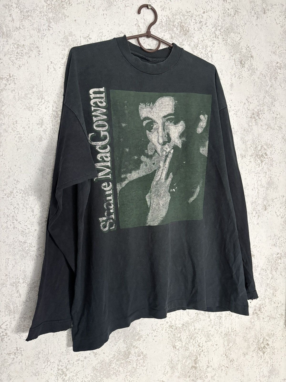 Band Tees Vintage 1994 Shane MacGowan The Popes Long Sleeve Shirt 90s Size US XL / EU 56 / 4 - 1 Thumbnail