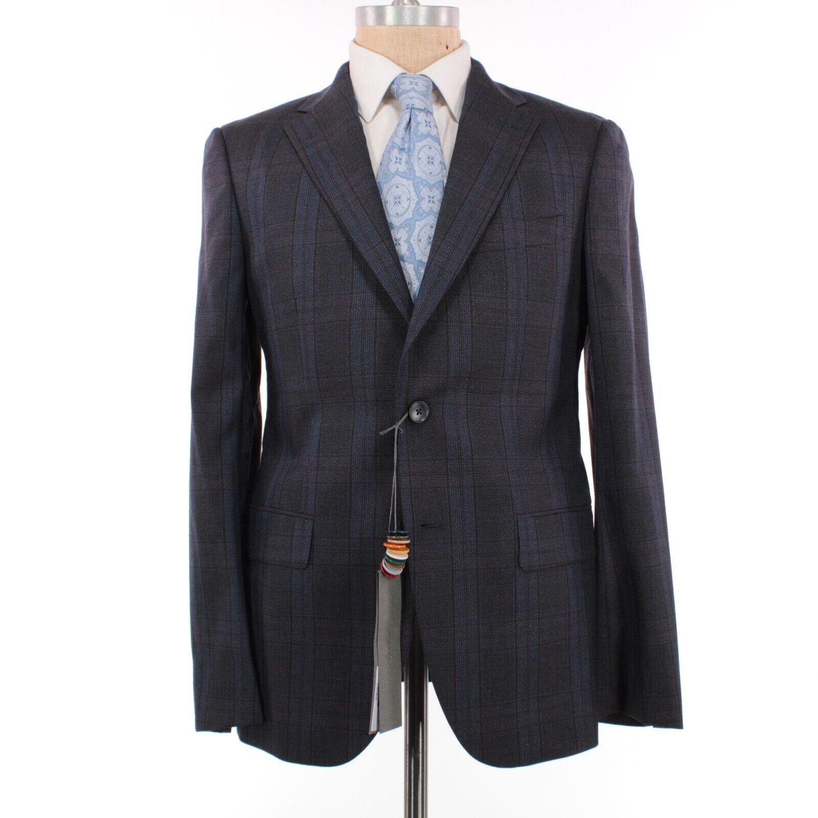 Boglioli Boglioli Suit Size US 38 Regular in Blue Size 38R - 1 Thumbnail
