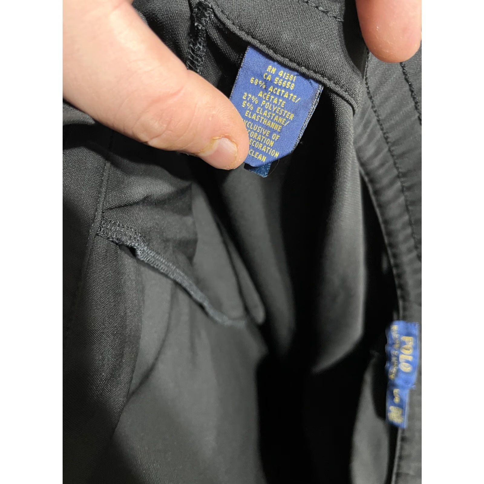 Polo Ralph Lauren Polo Ralph Lauren Women’s Sweatpants Joggers Black Nylon Sz L Sport No Drawstring Pants Adults Womens Size 36" / US 14 / IT 50 - 6 Thumbnail
