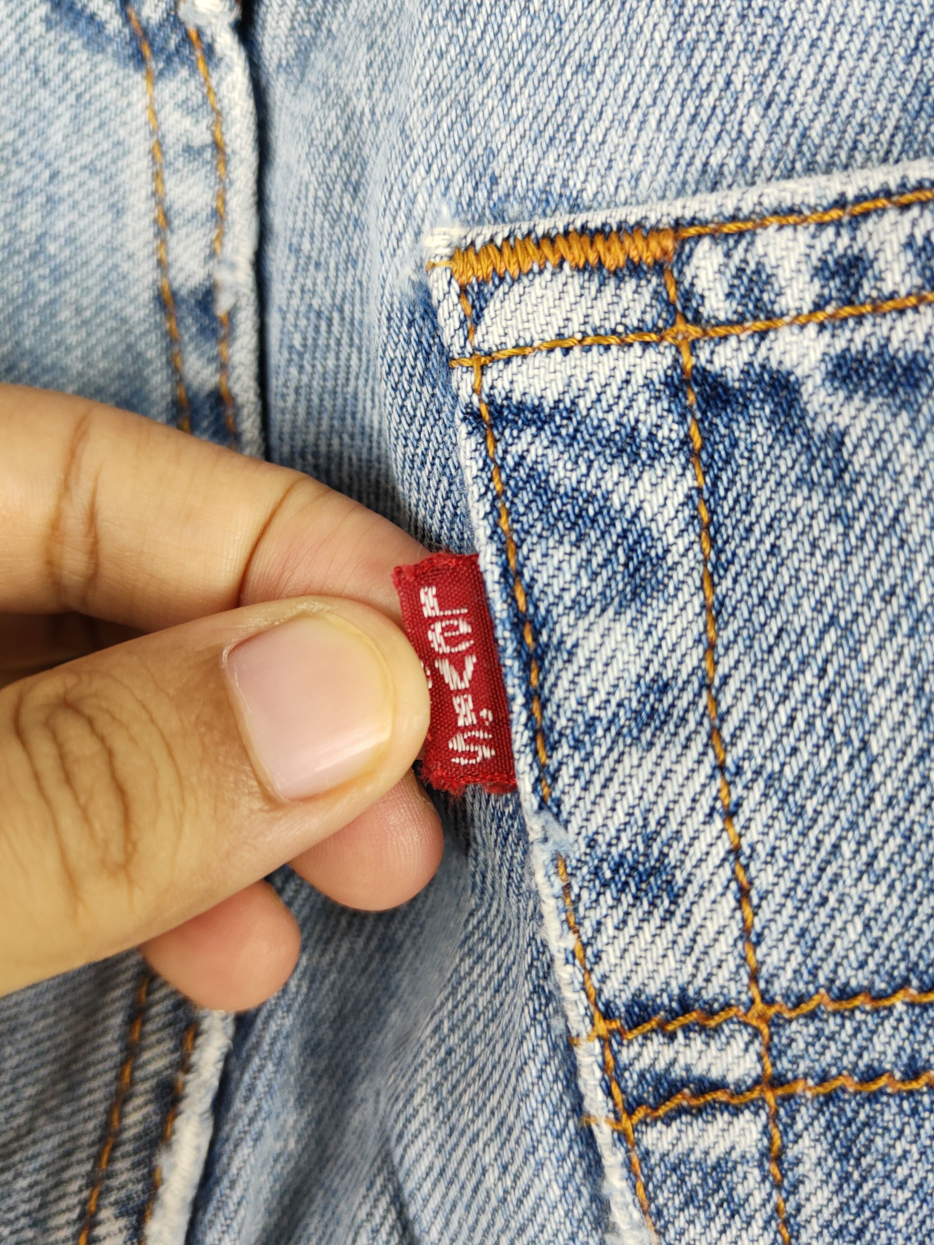Japanese Brand Levi's Blue Distressed Ripped Jeans #S1671 Size US 31 - 12 Thumbnail