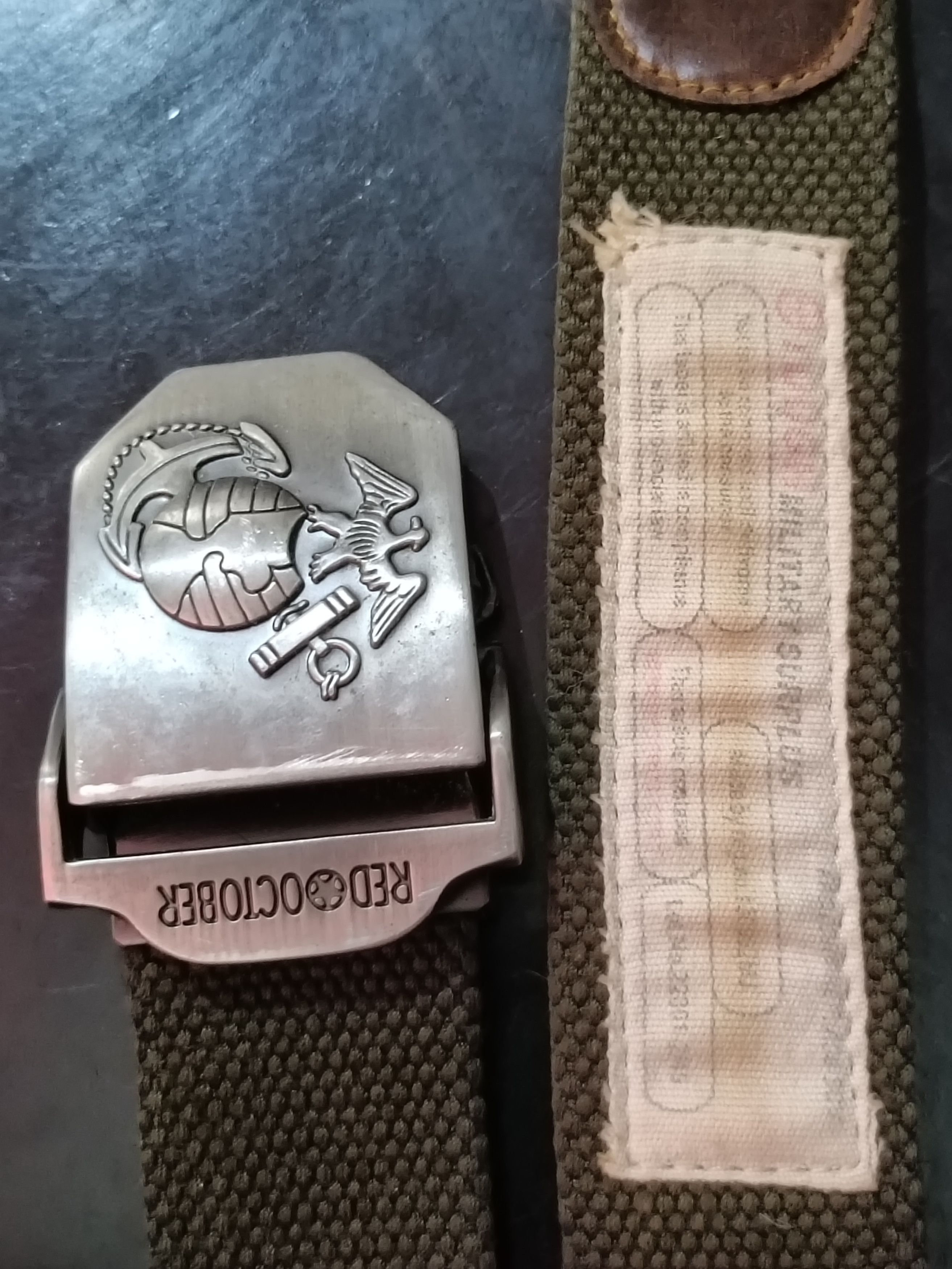 Vintage Vintage tough military surplus canvas belt Size ONE SIZE - 2 Thumbnail