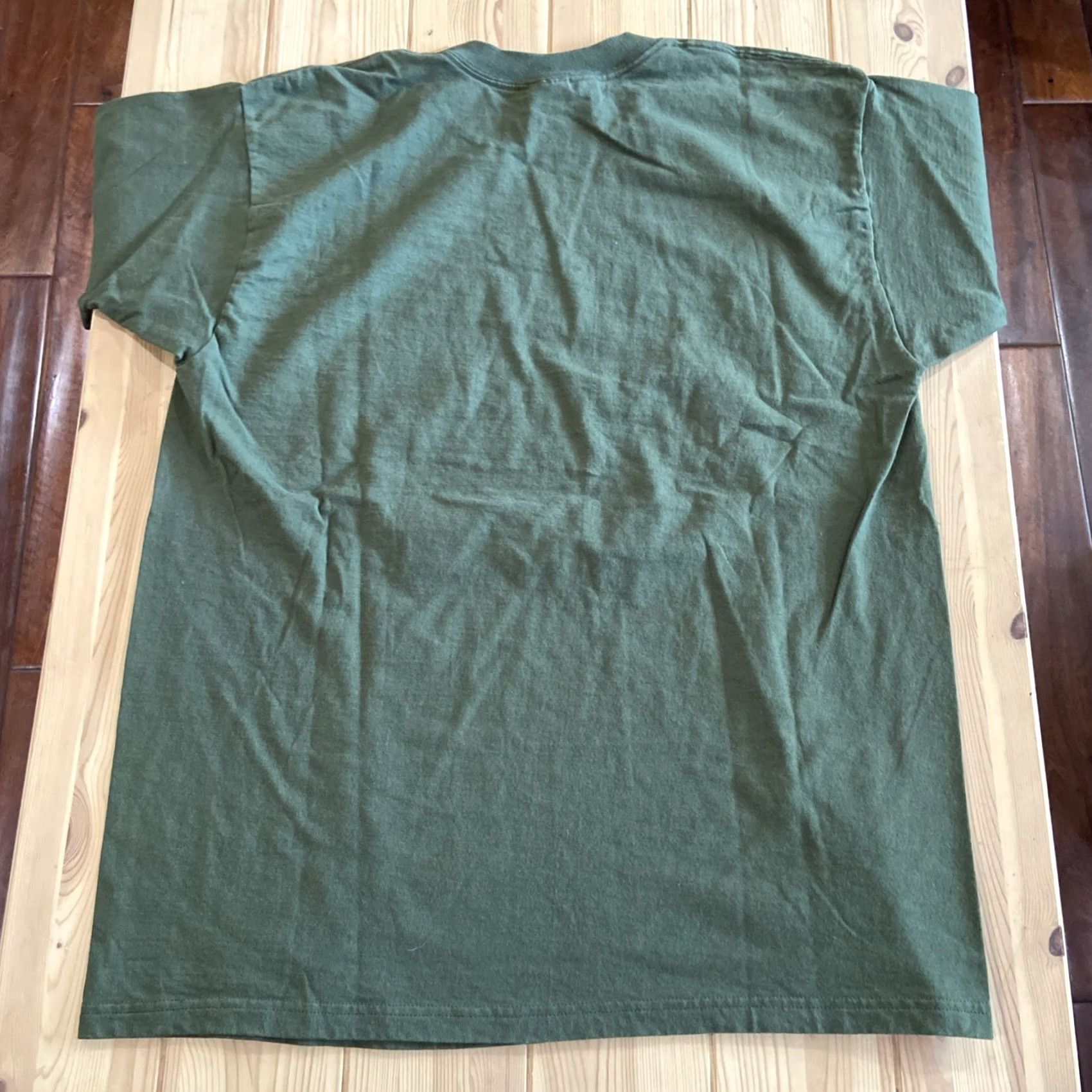 Fruit Of The Loom VINTAGE Fruit of the Loom T-Shirt XL Green 2000s Y2K Mickey Mouse Crew Neck Short Sleeve Cotton Embroidered Logo 90s Grunge Sunfaded Size US XL / EU 56 / 4 - 7 Thumbnail