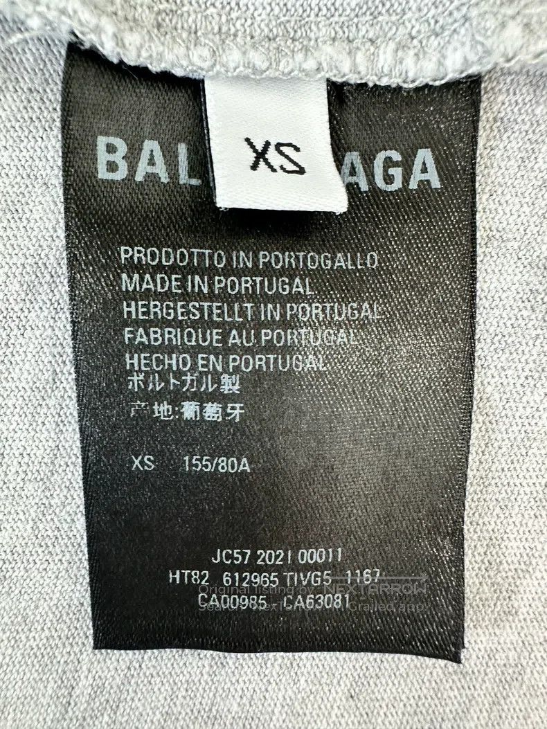 Balenciaga Balenciaga Logo Printed Retro Plain Short Sleeve T-Shirt Size US XS / EU 42 / 0 - 5 Thumbnail