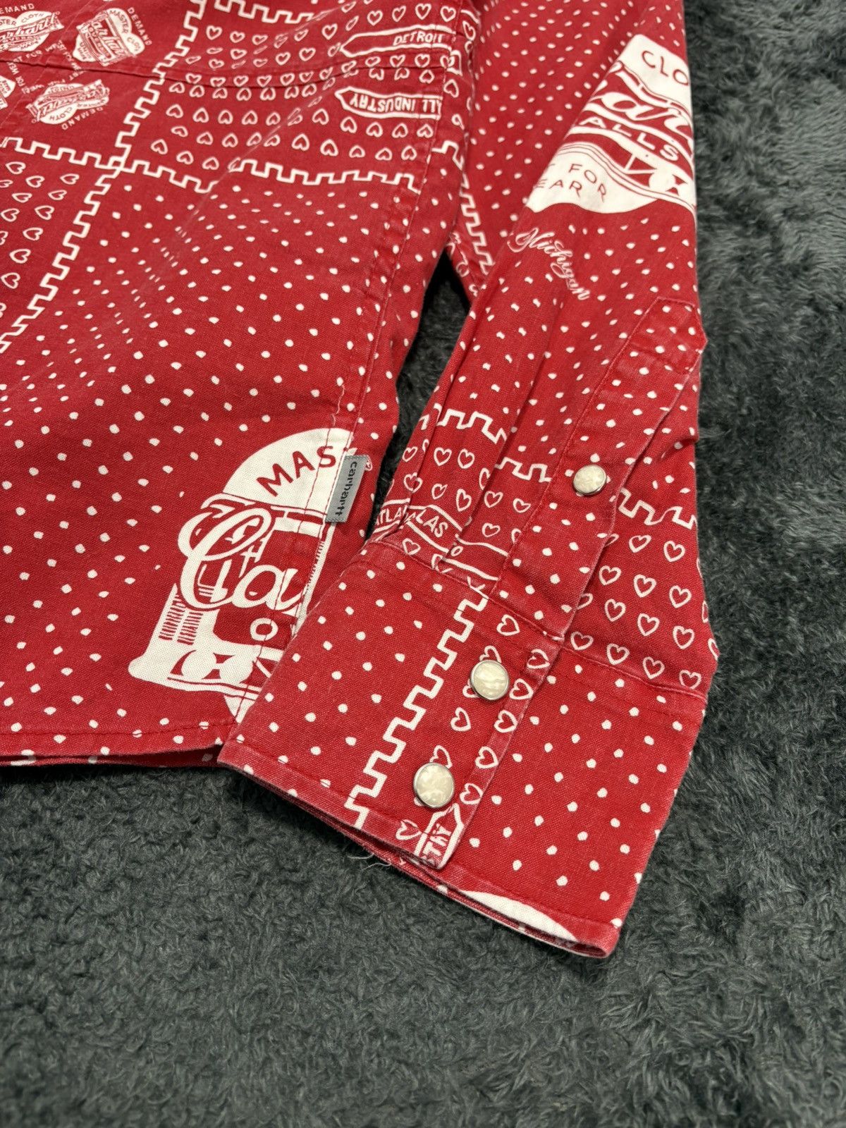 Carhartt RARE Carhartt x Slam Jam Bandana Red Shirt Size US M / EU 48-50 / 2 - 4 Thumbnail