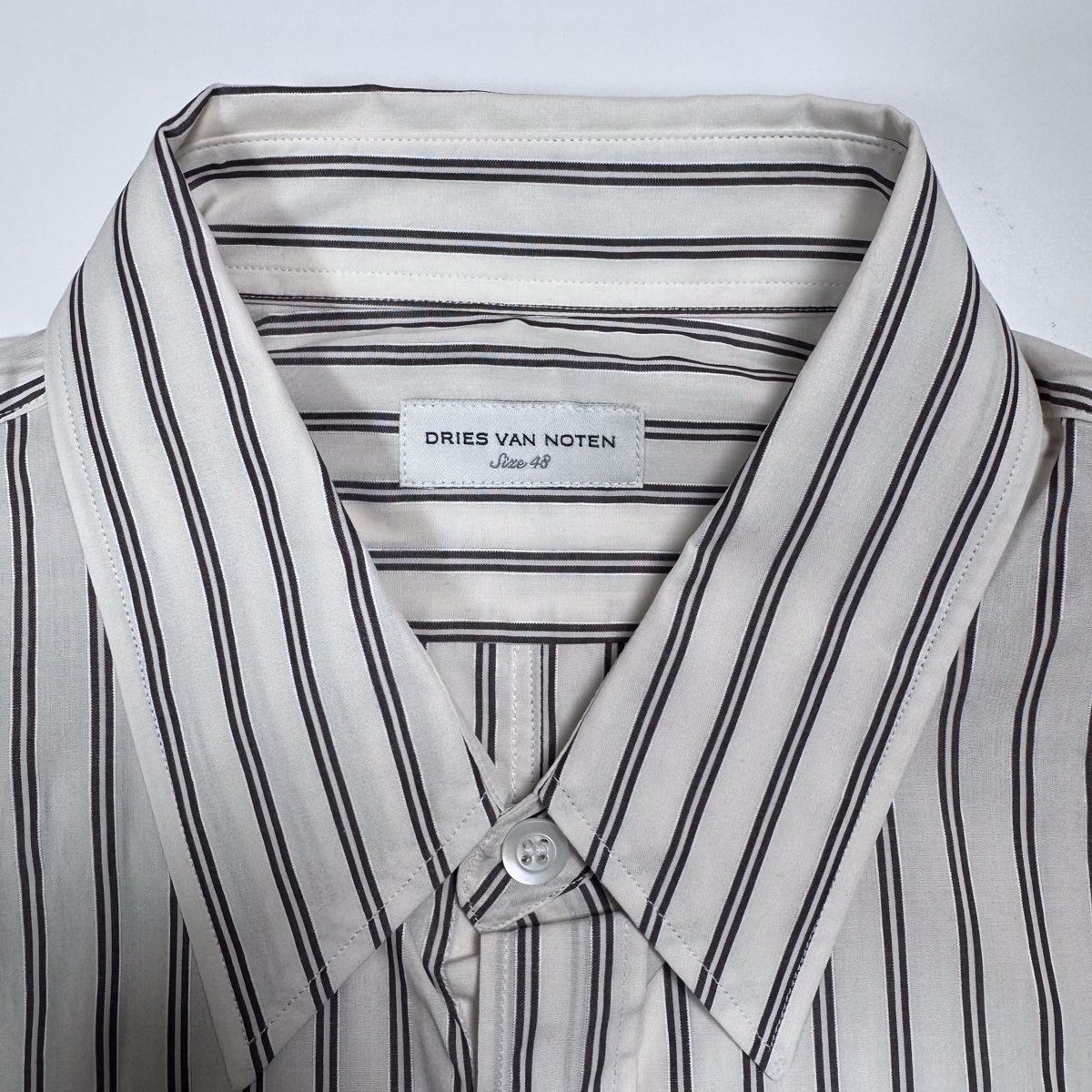 Dries Van Noten DRIES VAN NOTEN STRIPE LONG SLEEVE SHIRT Size US M / EU 48-50 / 2 - 4 Thumbnail