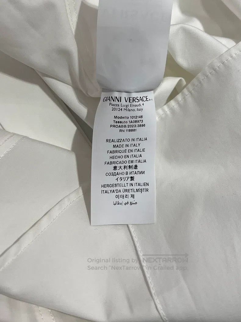 Versace Versace Solid cotton long-sleeved shirt Size US M / EU 48-50 / 2 - 8 Thumbnail
