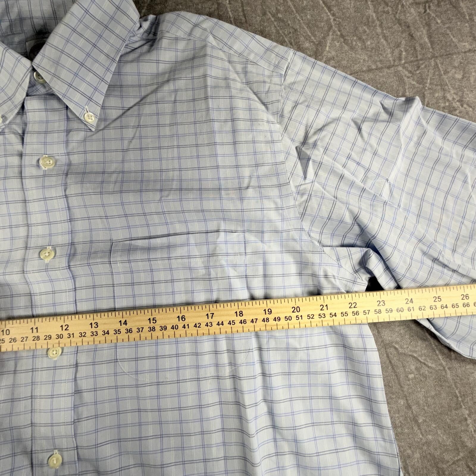Brooks Brothers Brooks Brothers Shirt Men's 16-2/3 Blue 346 Long Sleeve Size 42R - 4 Thumbnail