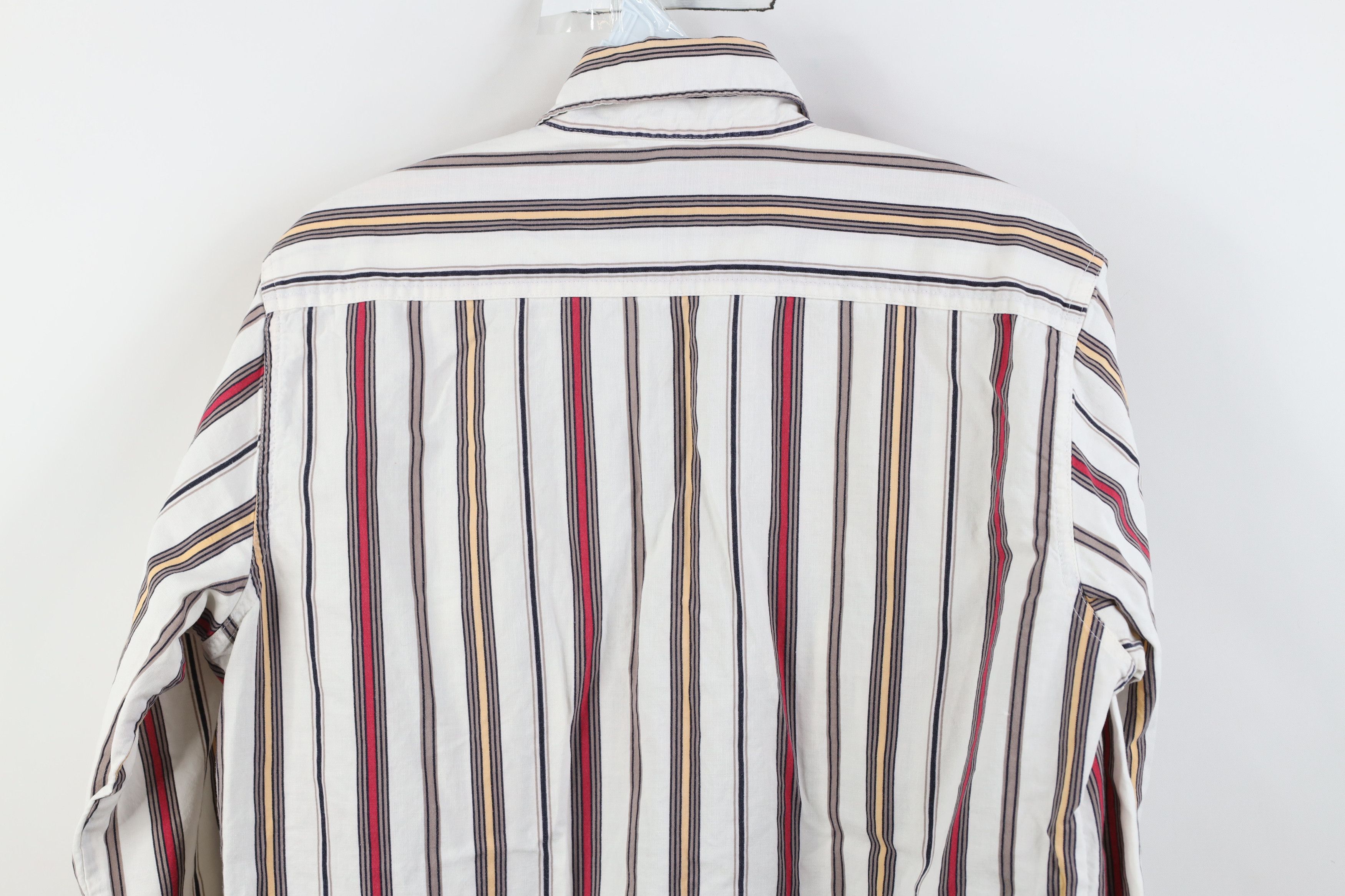 Vintage Vintage 90s Streetwear Block Collared Button Down Shirt Size US S / EU 44-46 / 1 - 11 Thumbnail