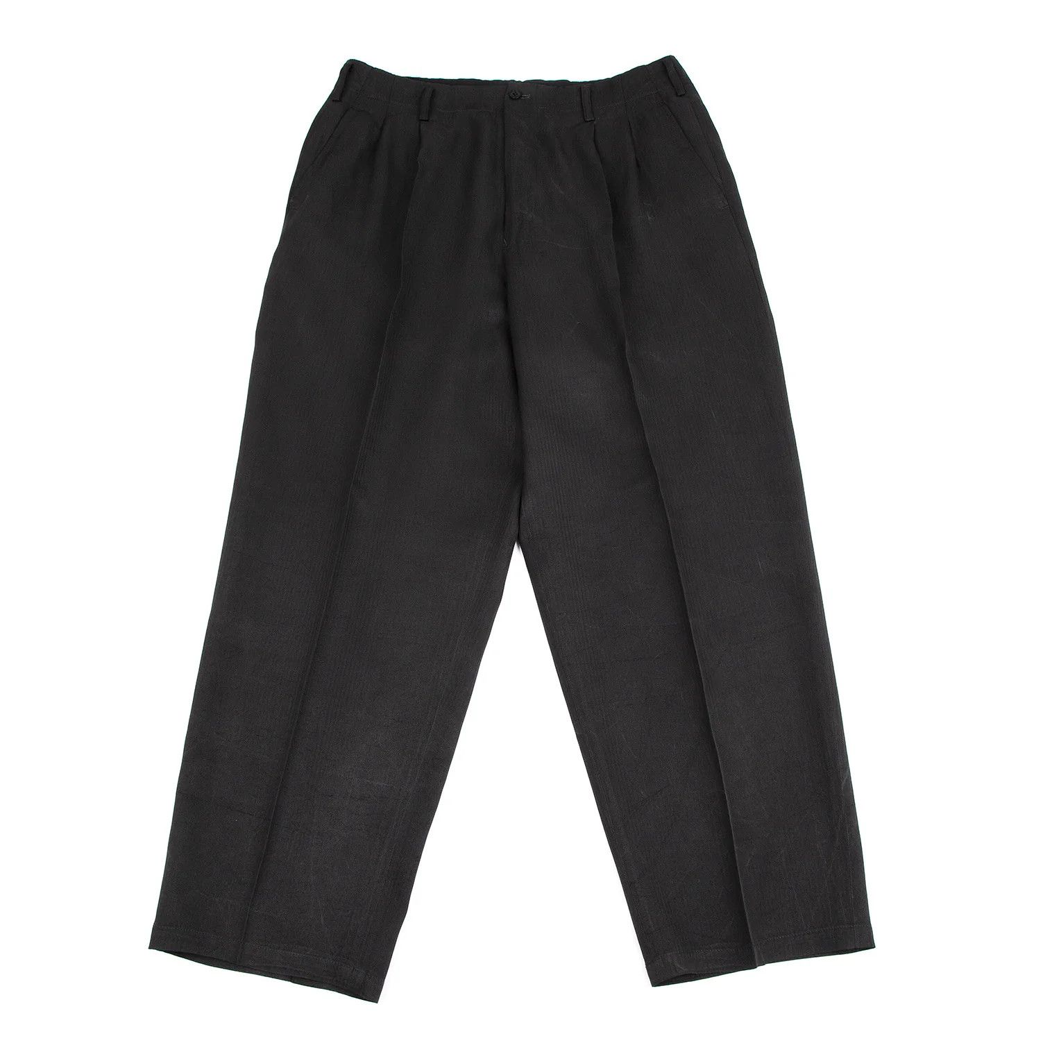 Yohji Yamamoto Yohji Yamamoto Silk Pants Grey L Size US 36 / EU 52 - 1 Thumbnail
