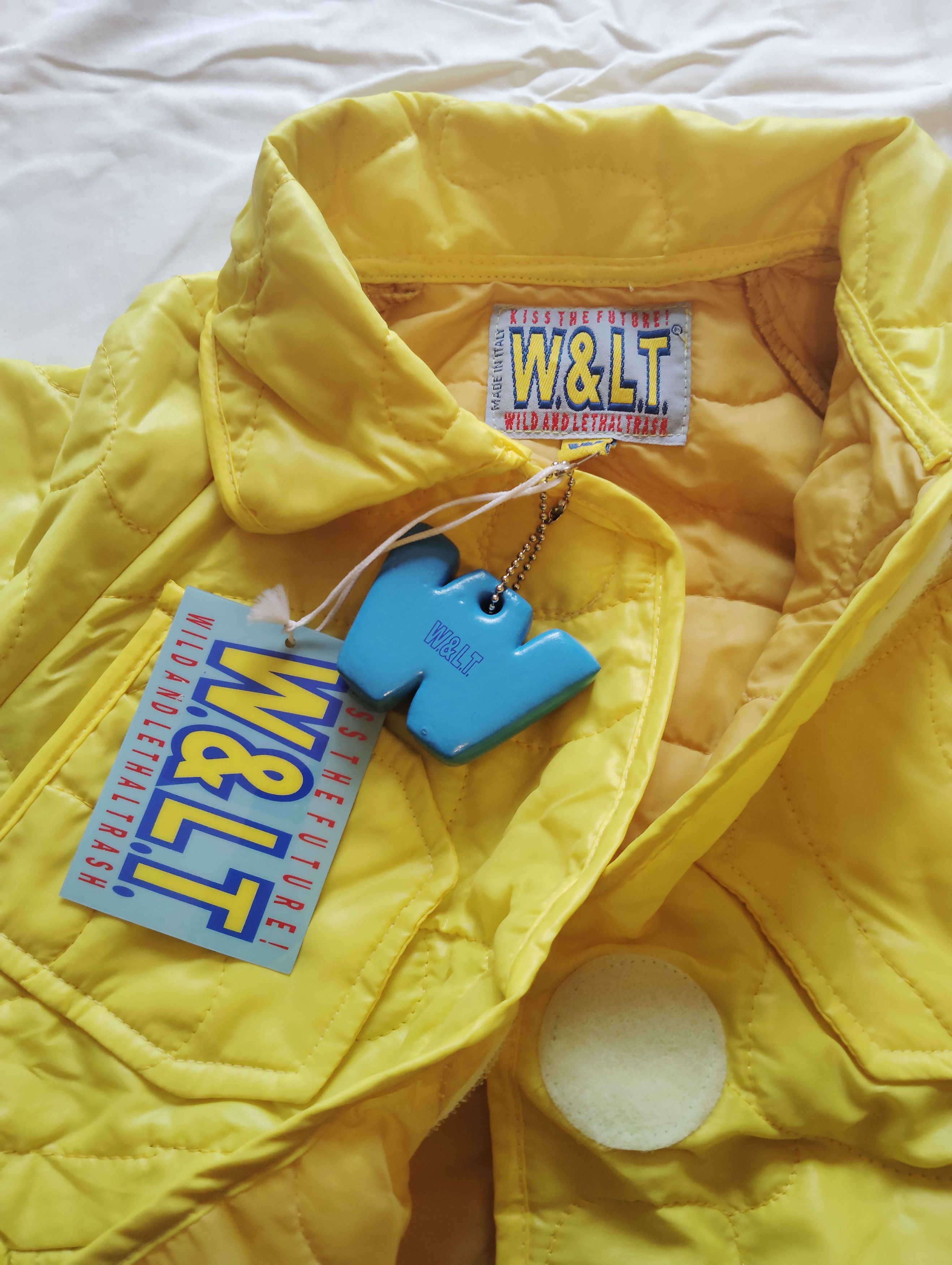 Walter Van Beirendonck W&LT "Wonderland" AW1996 Yellow Wrap Jacket + W Charm Size US S / EU 44-46 / 1 - 2 Thumbnail
