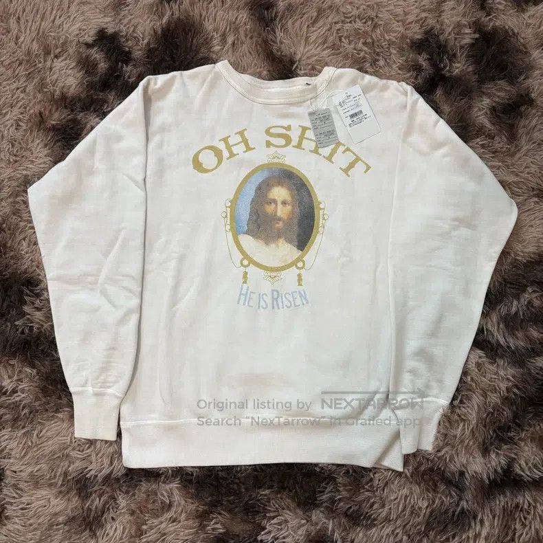 Saint Michael Saint Michael Mirror image of a washed crew neck sweatshir Size US M / EU 48-50 / 2 - 1 Thumbnail