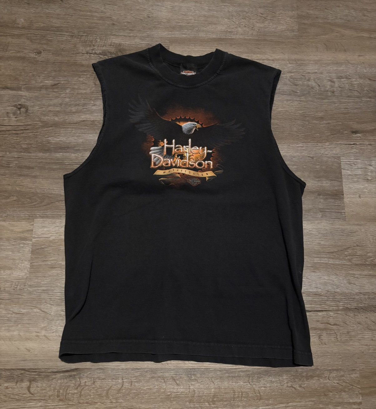 Harley Davidson Vintage Harley Sleeveless Tee Shirt Size US L / EU 52-54 / 3 - 1 Thumbnail