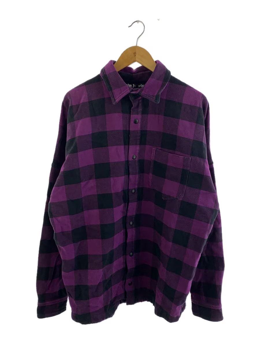 Palm Angels Palm Angls Classic Logo Overshirt Check Ctn LS Shirt Pink Size US L / EU 52-54 / 3 - 1 Thumbnail