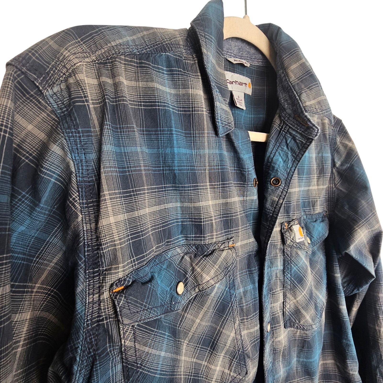 Carhartt Carhartt Mens Plaid Snap Front Shirt Size S Gorpcore Work Size US S / EU 44-46 / 1 - 5 Thumbnail