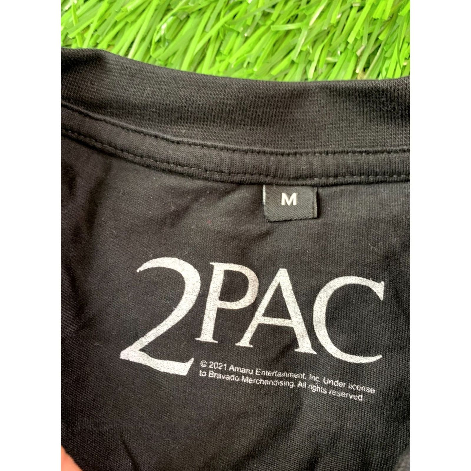 Vintage 2PAC Official Product Shirt M Black 2Pac All Eyez On Me Mens Medium T-Shirt Size US M / EU 48-50 / 2 - 5 Thumbnail