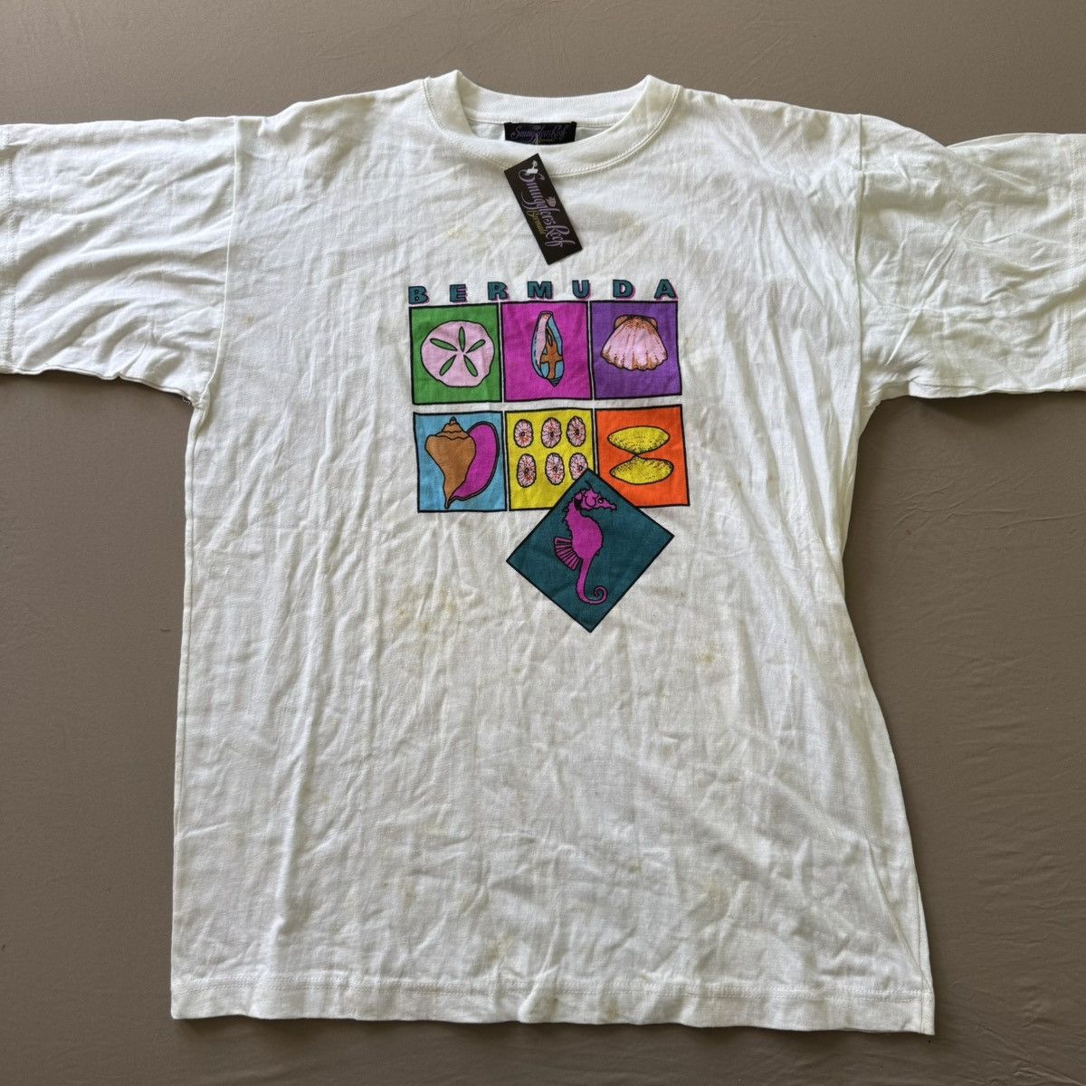 Other Vintage Smugglers Reef Bermuda Destination Tee Size US L / EU 52-54 / 3 - 1 Thumbnail