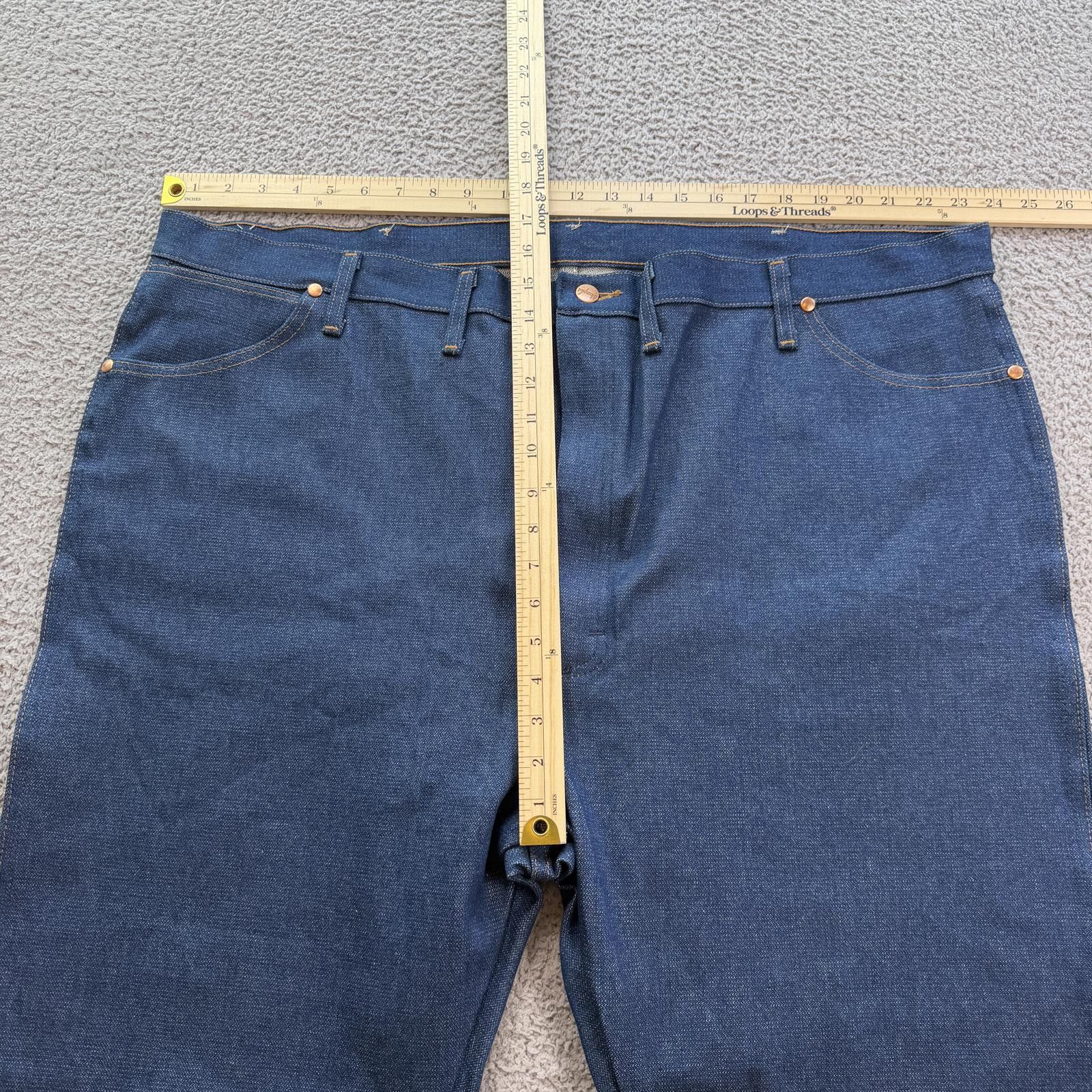 Wrangler Wrangler Dark Wash Denim Jeans 48x32 Relaxed Fit Straight Size US 44 / EU 60 - 3 Thumbnail