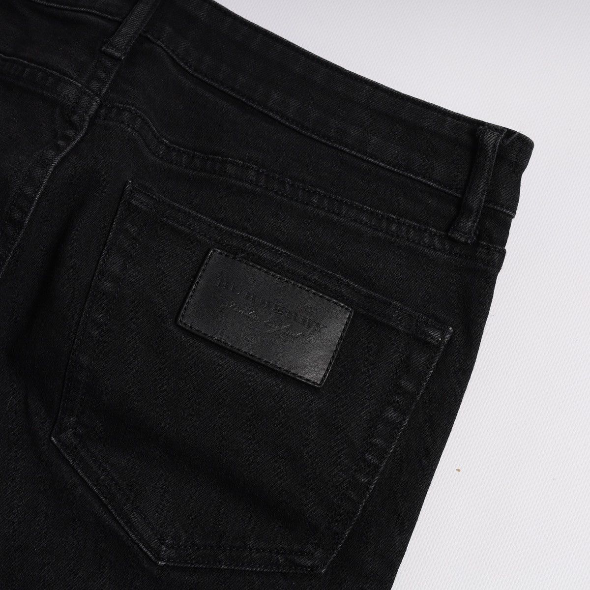 Burberry Burberry Selvedge Nova Check Denim Jeans Pants Black Size 29" - 11 Thumbnail