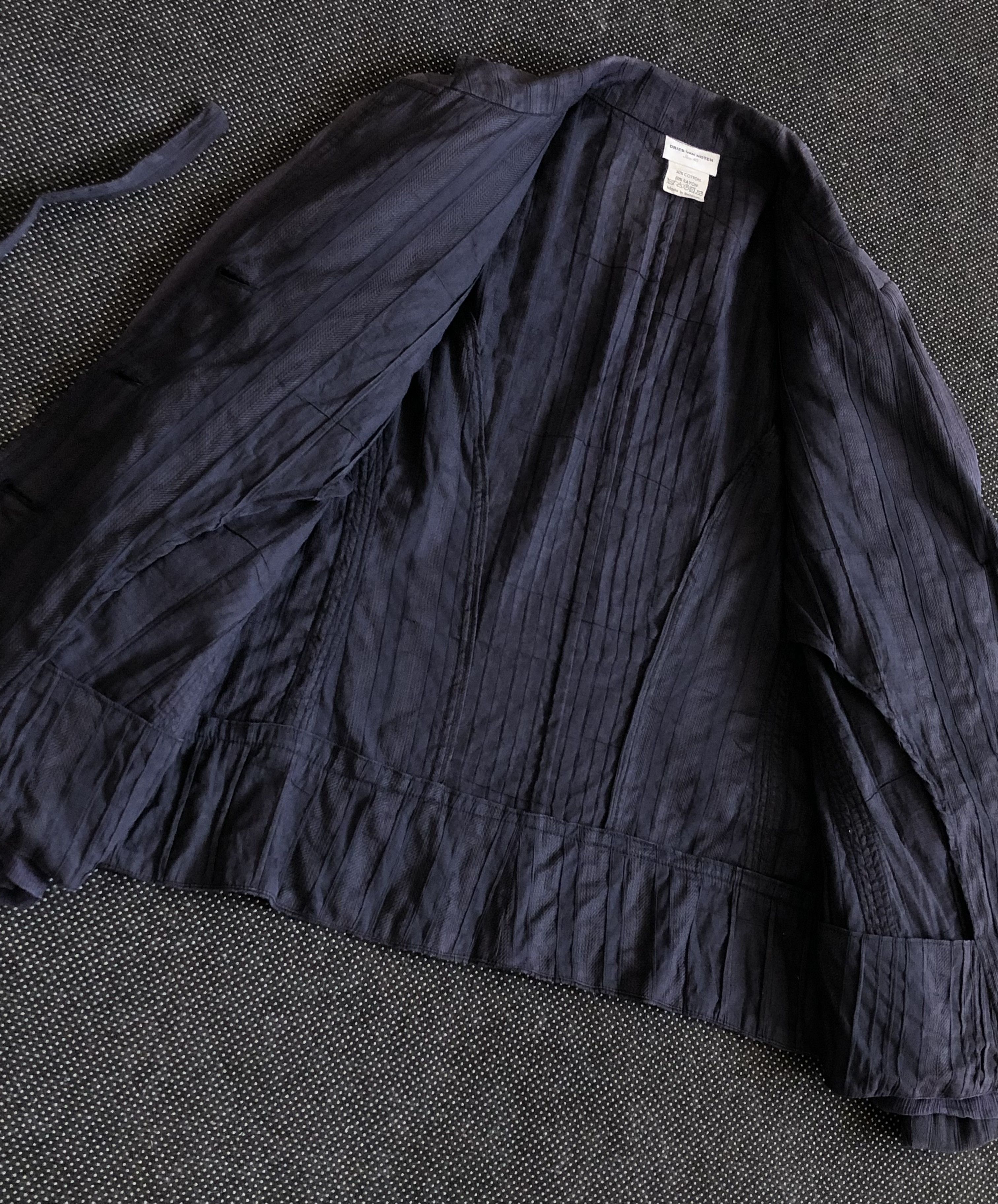 Dries Van Noten RARE🔥VINTAGE DVN DOUBLE SLEEVES TISSUED RAYON BLEND JACKET Size S / US 4 / IT 40 - 11 Thumbnail