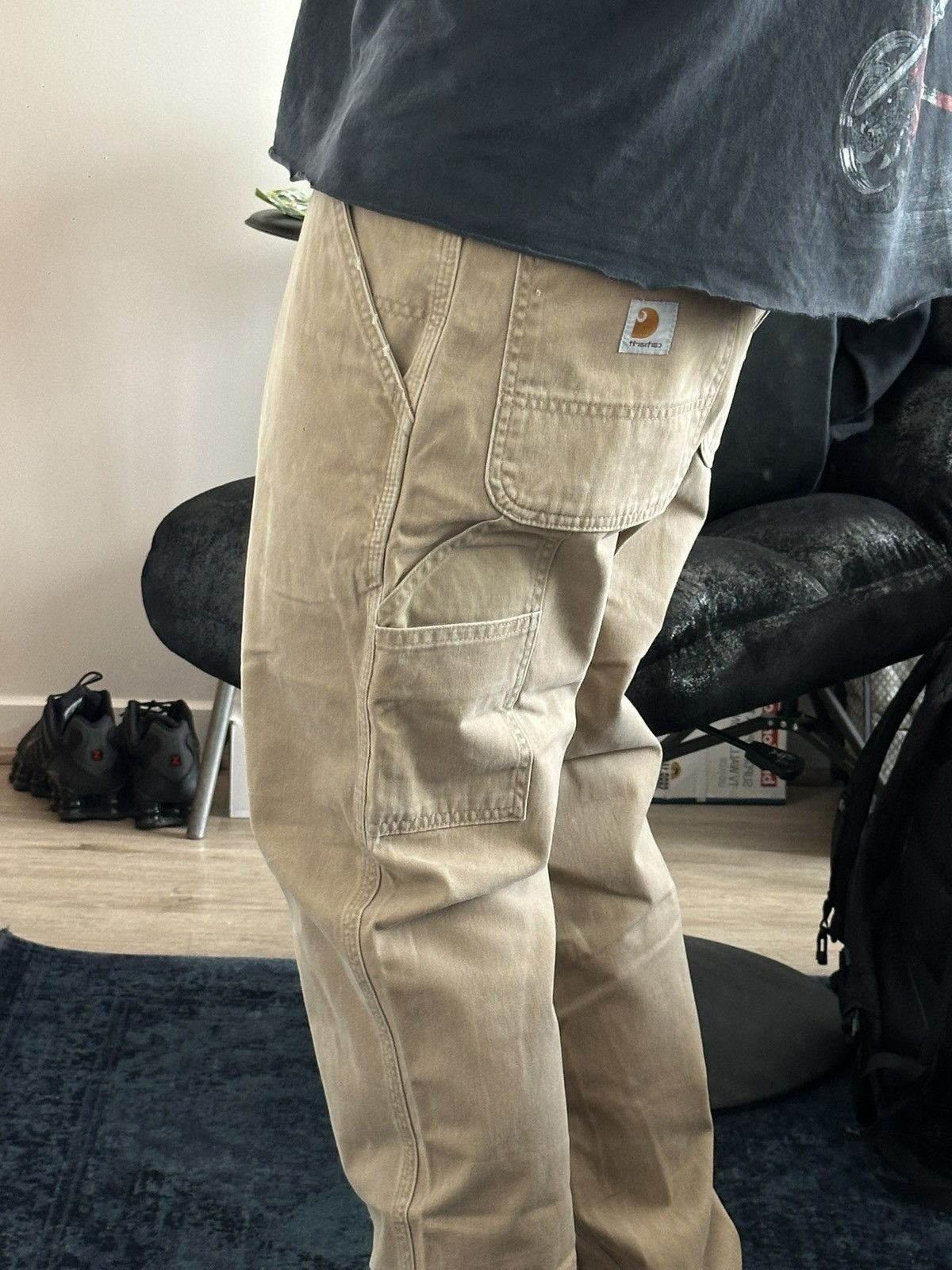 Carhartt Vintage 2000s Carhartt Double Knee Duck Canvas Pant Size US 34 / EU 50 - 2 Thumbnail