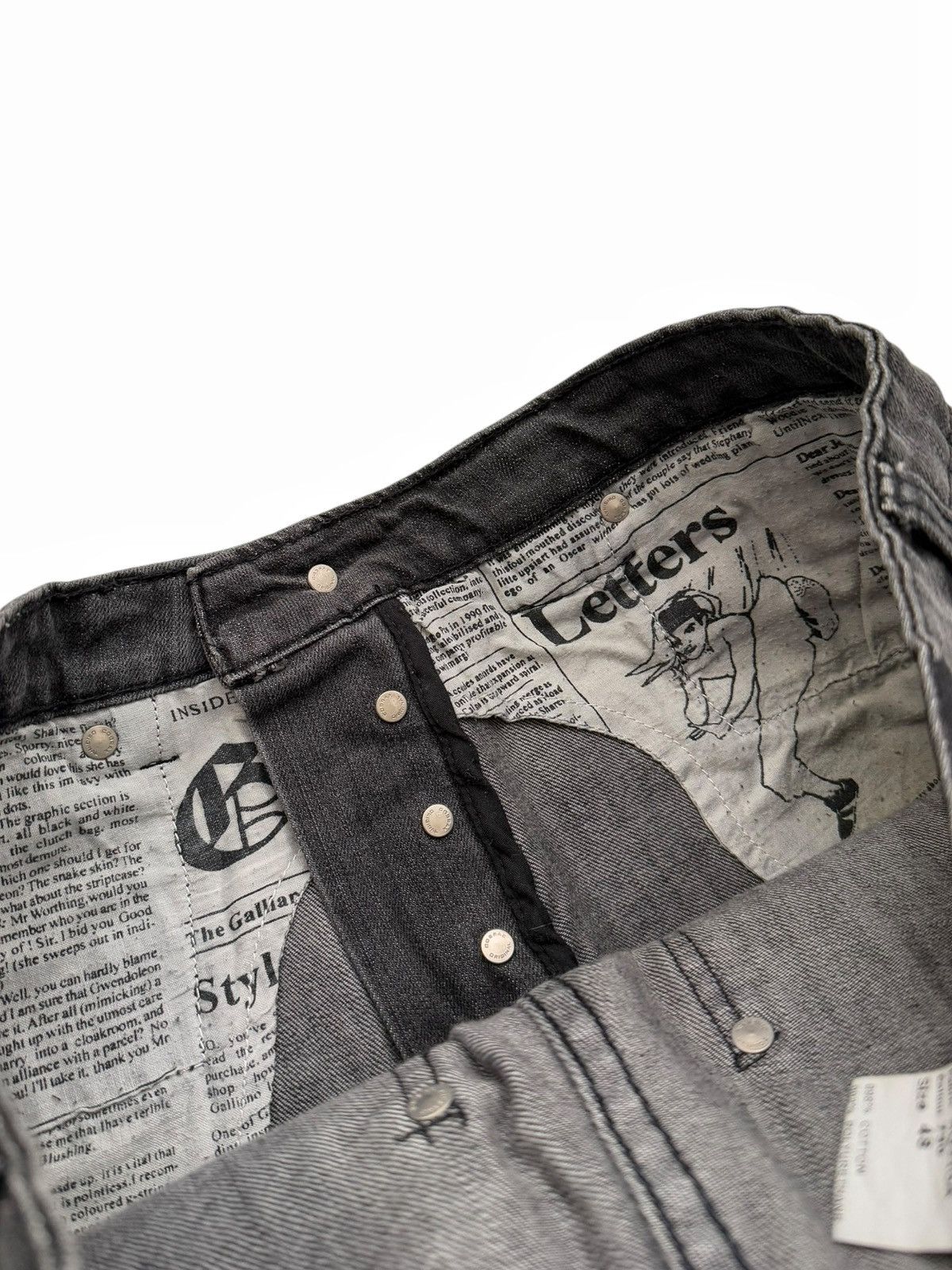 John Galliano 2008 Sz48 Gunslinger Pistol Skinny Denim Size US 32 / EU 48 - 10 Thumbnail
