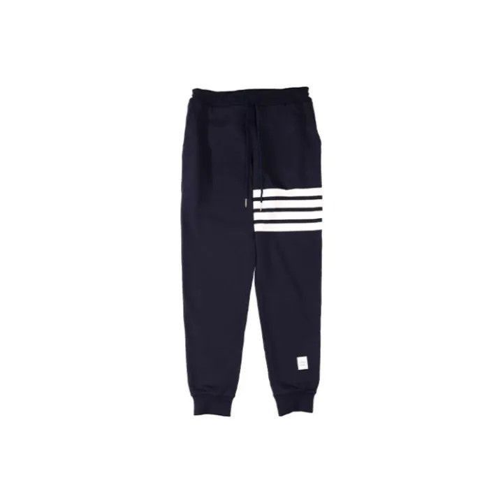 Thom Browne Navy Drawstring Track Pants -2507