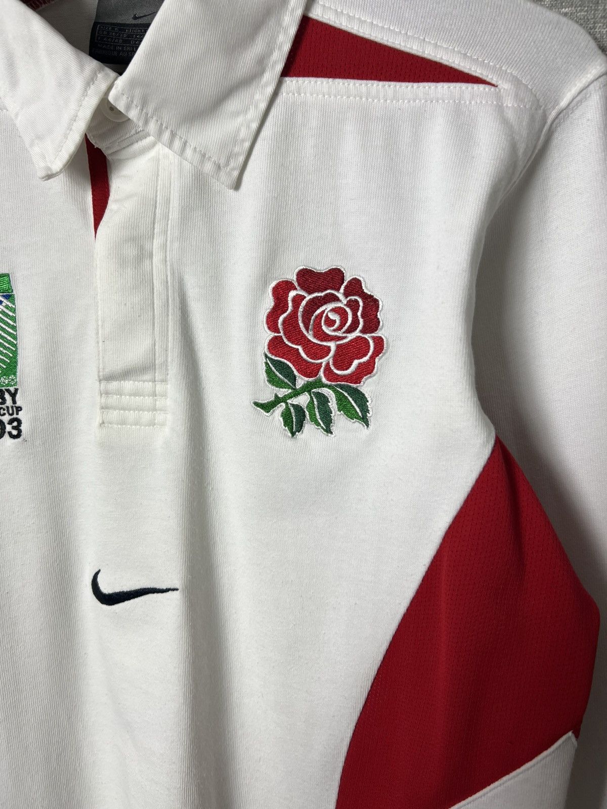 Nike ENGLAND RUGBY Shirt 2003 World Cup LONG SLEEVE Jersey NIKE Size US S / EU 44-46 / 1 - 6 Thumbnail