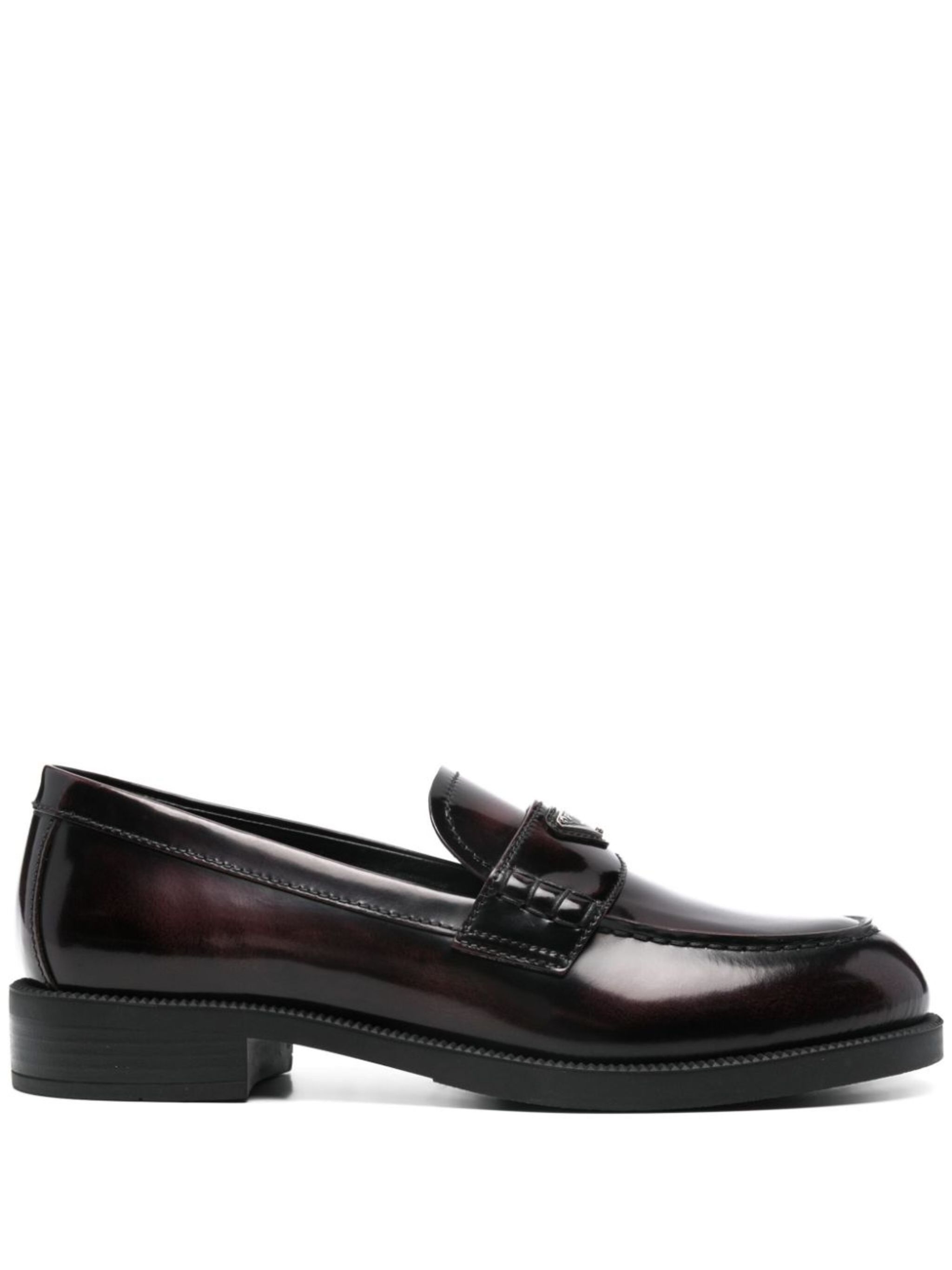 Prada Enamel Triangle Logo Loafers Size US 6.5 / IT 36.5 - 1 Thumbnail