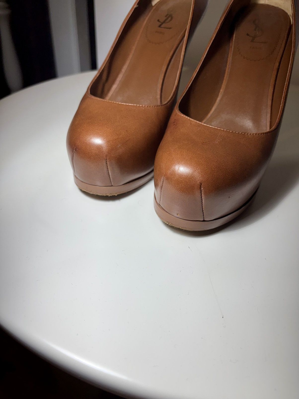 Vintage Rare Saint Laurent Rive Gauche Tribtoo High Heeled Pumps Size US 9 / IT 39 - 7 Thumbnail