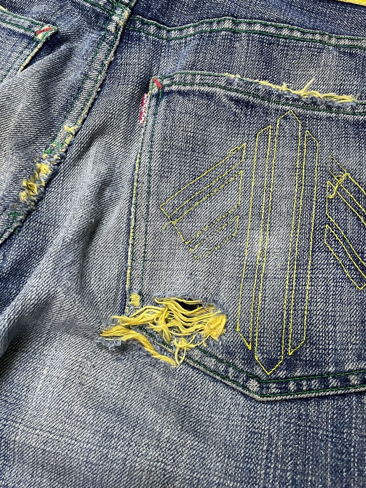 Japanese Brand Doarat Japan Distressed Whiskers Loose Straight Jeans Size US 30 / EU 46 - 19 Thumbnail