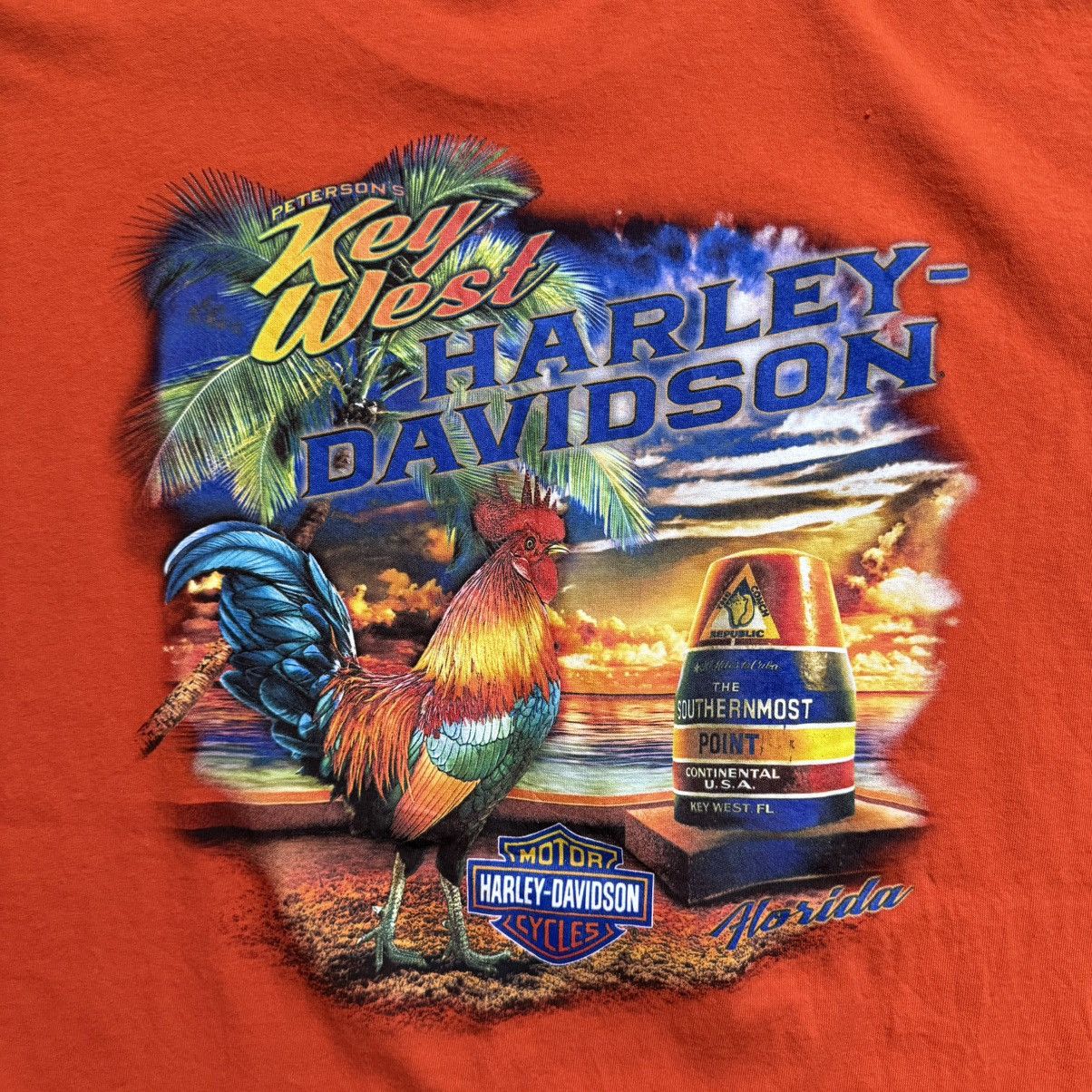 Harley Davidson Haley-Davidson Key West, Florida Tee Size US XL / EU 56 / 4 - 6 Thumbnail