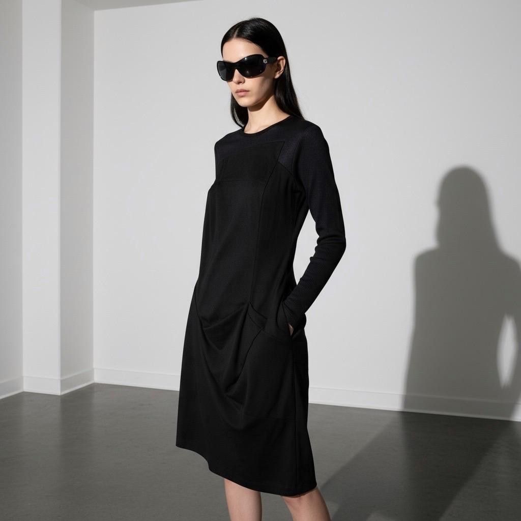 Cop Copine The Cop Copine Half Pleated Draped Archive Dress Size ONE SIZE - 2 Thumbnail