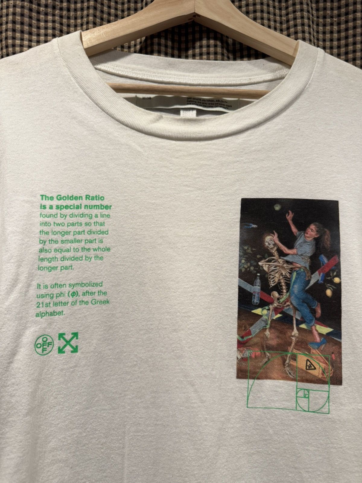 Off-White Off-White Golden Ratio Virgil White Tee Shirt XLarge Size US XL / EU 56 / 4 - 3 Thumbnail