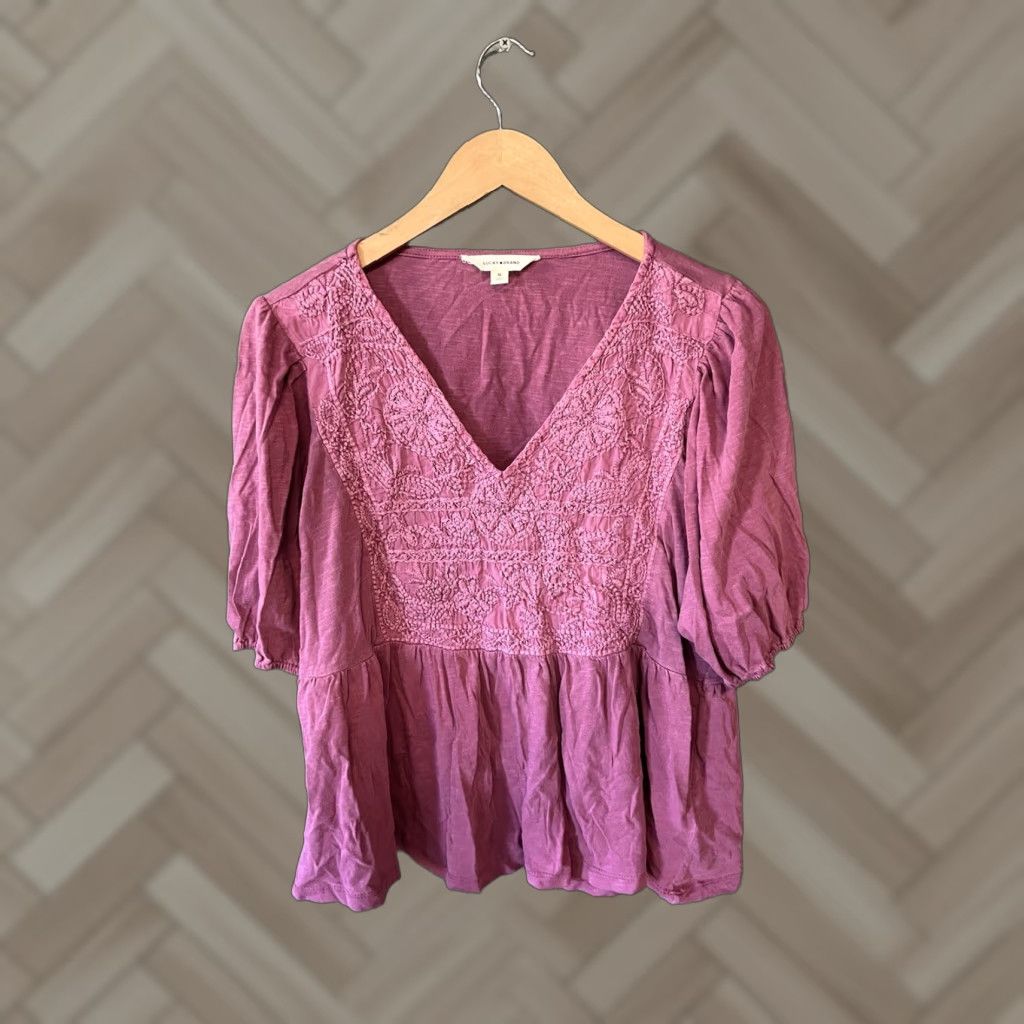 Lucky Brand Lucky Brand Purple Blouse Tunic Womens M Size Purple Size M / US 6-8 / IT 42-44 - 1 Thumbnail