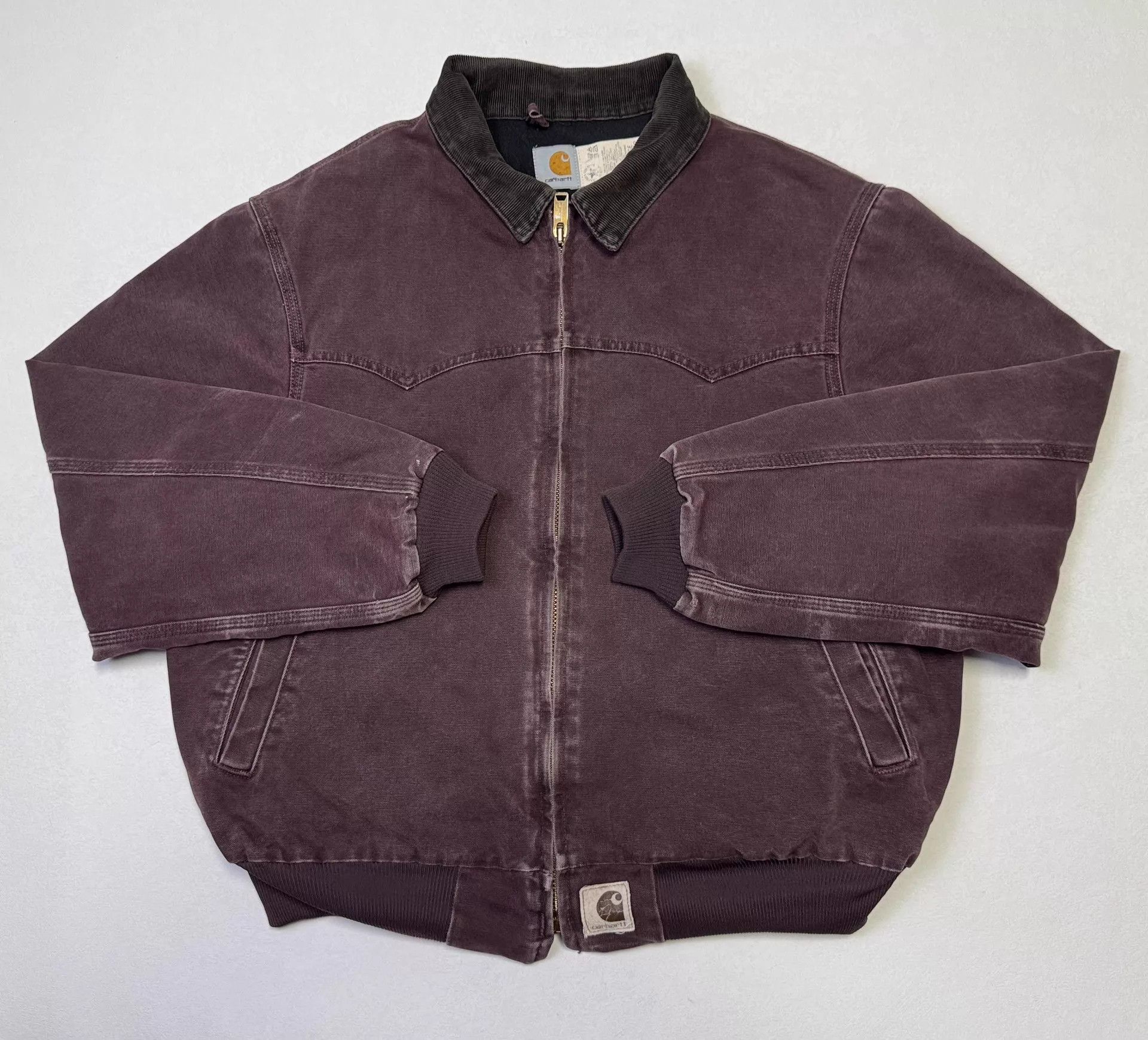 Carhartt Vintage Carhartt J14 Santa Fe Burgundy XL Jacket Size US XL / EU 56 / 4 - 1 Thumbnail
